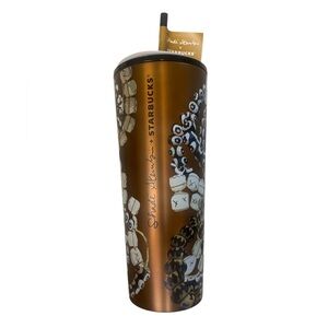 ✨Starbucks X Shade Akanbi Collectible 24oz Tumbler - Black & Bronze - NWT✨